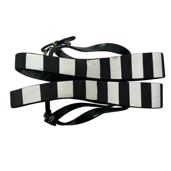 Kate Spade Rhett rubber Flip Flops Women’s Striped Platform Sandals Size 10M - Picture 9 of 12
